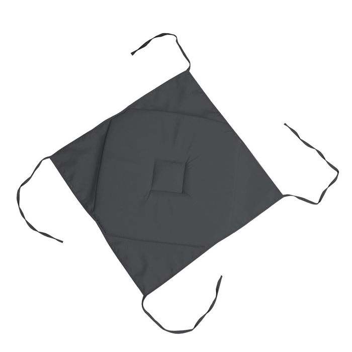 Galette de chaise 4 rabats 40 x 40 cm Nelsen anthracite