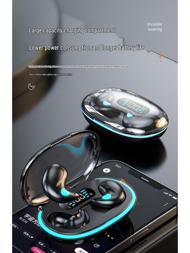 2025 Premium Bluetooth Wireless In-Ear Headphones, Long Battery Life, Ideal for Running, Unisex.