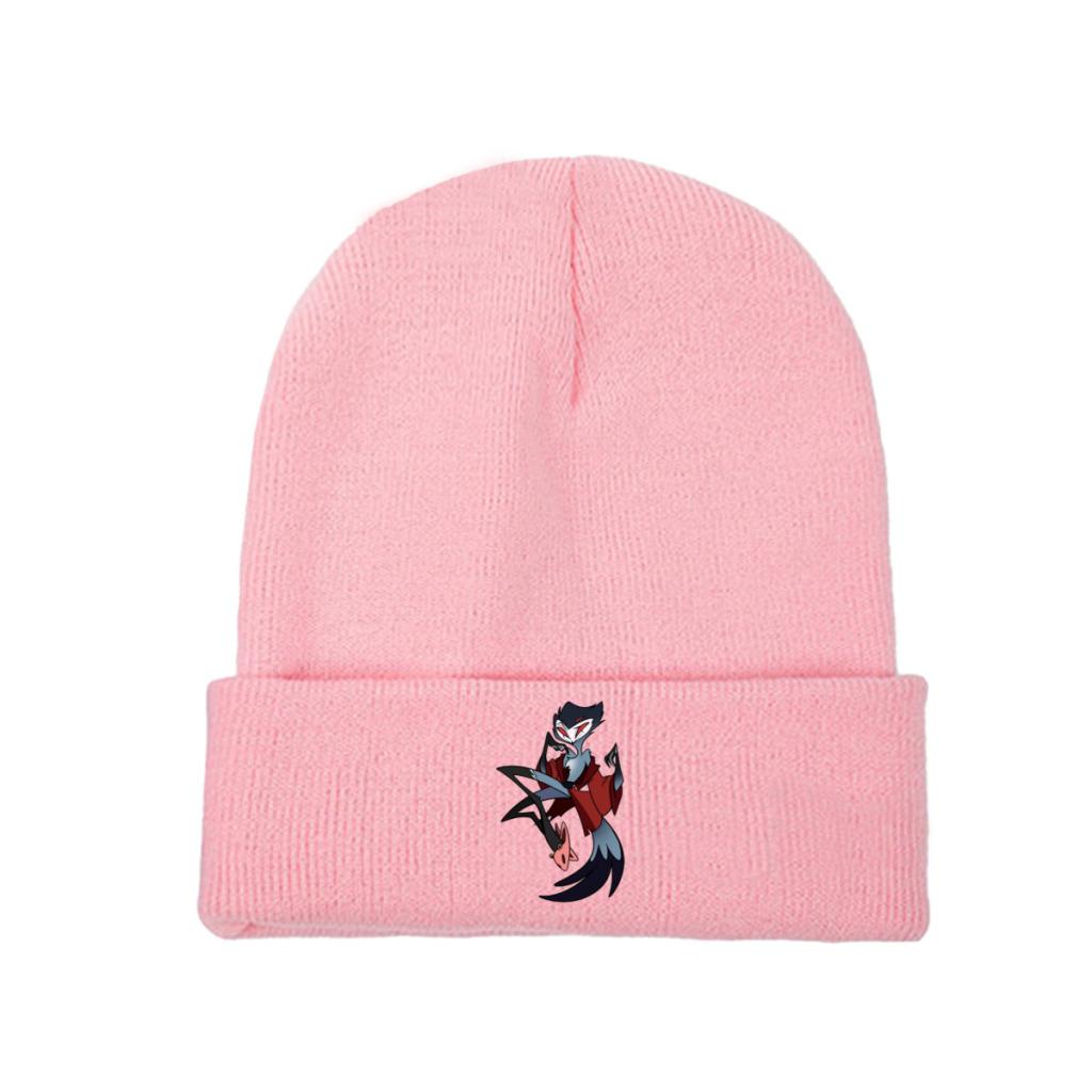Helluva Boss Stolas Octavia Comedy Strickmützen Damen Unisex Skullies Beanies Wintermützen Cartoon Anime Casual Melon Cap