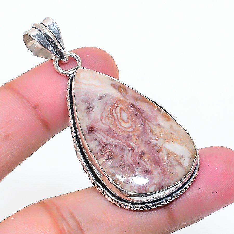 Natural Dolomite Gemstone Handmade 925 Sterling Silver Pendant 2.05  AP-15312