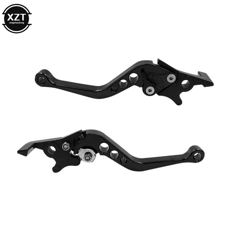 Heiß 2 Stück Universal CNC Legierung Motorrad Bremshebel Verstellbare Größe Moto Motorrad Modifikation Kupplungstrommel Bremshebel Griff