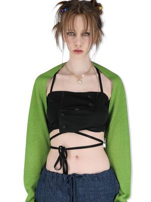 SETSETSET 2 Way Linen Bolero Green