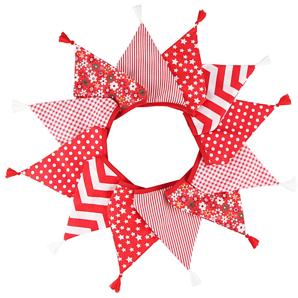 Nordic Cotton Tassel Triangle Bunting for Weddings, Photos, and Kindergartens