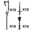 Medieval Military Soldier Building Blocks Castle Dark Dragon Knight Wolf Warrior Waffen DIY Cloaks Helmet Armor Sword Brick Toys