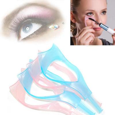 5'i 1 Arada Kadın Moda Maskara Kirpik Tarağı Uygulayıcı Şablon Eyeliner Modelleri Rehber Kartı Kaş