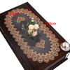 Retro Dacron Tea Cover Oval Shape European Dining Runner Embroidered Cabinet Covers Home
