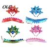 Comfortable Elastic Headband Triceratops Dinosaur and Tail Set for Adults Kids, DIY Three Headpiece And Horn Dragon Costume Accessories Halloween