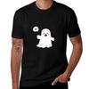 Copy of Cute Happy Ghost Saying Boo Kawaii Halloween Spirit (Large Print) TShirt plus size clothes cheap stuff Unisexs t shirt