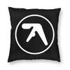 Aphex Twin Vintage Pillowcase Double-Sided Printing Cushion Cover Decoration Y2K Pillow Case Cover Living Room Square 18''