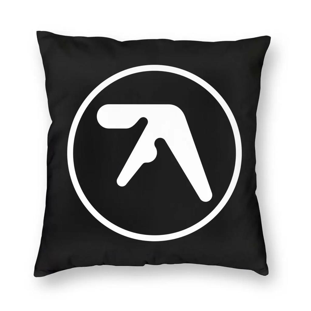 Aphex Twin Vintage Pillowcase Double-Sided Printing Cushion Cover Decoration Y2K Pillow Case Cover Living Room Square 18''