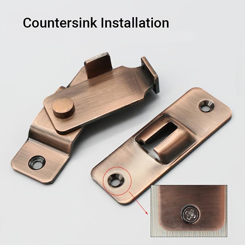 1/2PCS 90 Degree Right Angle Door Latch Stainless Steel Door Lock Bolt for Barn Sliding Door Flip Door Buckle Household Supplies