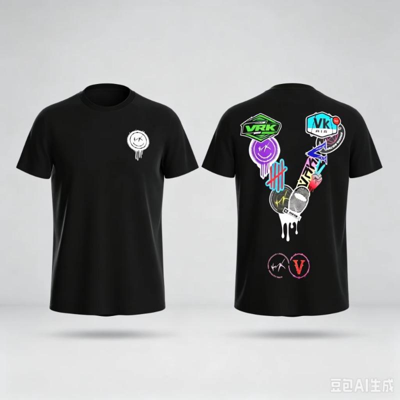 2026 Vintage Oversized T‑Shirt For Adults Tech Camo Letter Double Sided Front Back Print Theme Art Loose Short Sleeve Street Tee