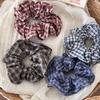Retro Plaid Large Intestine Hair Tie - Elastic Ponytail Holder & Hair Accessory