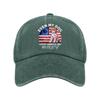 4th of July Decorations Baseball Cap for 250 Anniversary Independence Day Dog Lovers Adjustable Hat American Flag Style