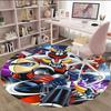 1pc UFO Robot Grendizer10 Print Round Carpet Chair Round Carpet Suitable for Bedroom Living Room Home Decorative Carpet