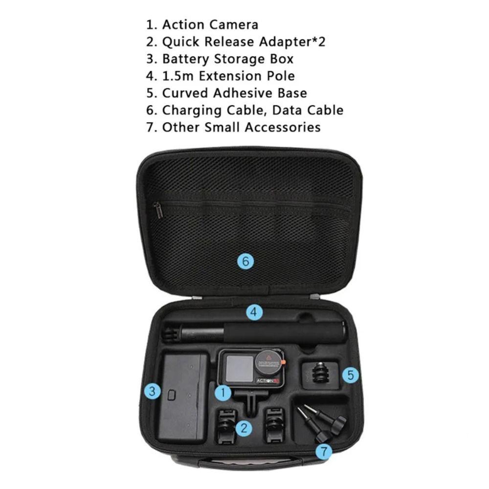 Waterproof Carrying Case Handbag Box for DJI Osmo Action 5 Pro Action 4 3 Action Camera Accessories