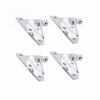 4pcs 10mm Ball Stud Ball Stud Brackets Zinc Plated Steel L-Type Brackets  Gas Spring Struts