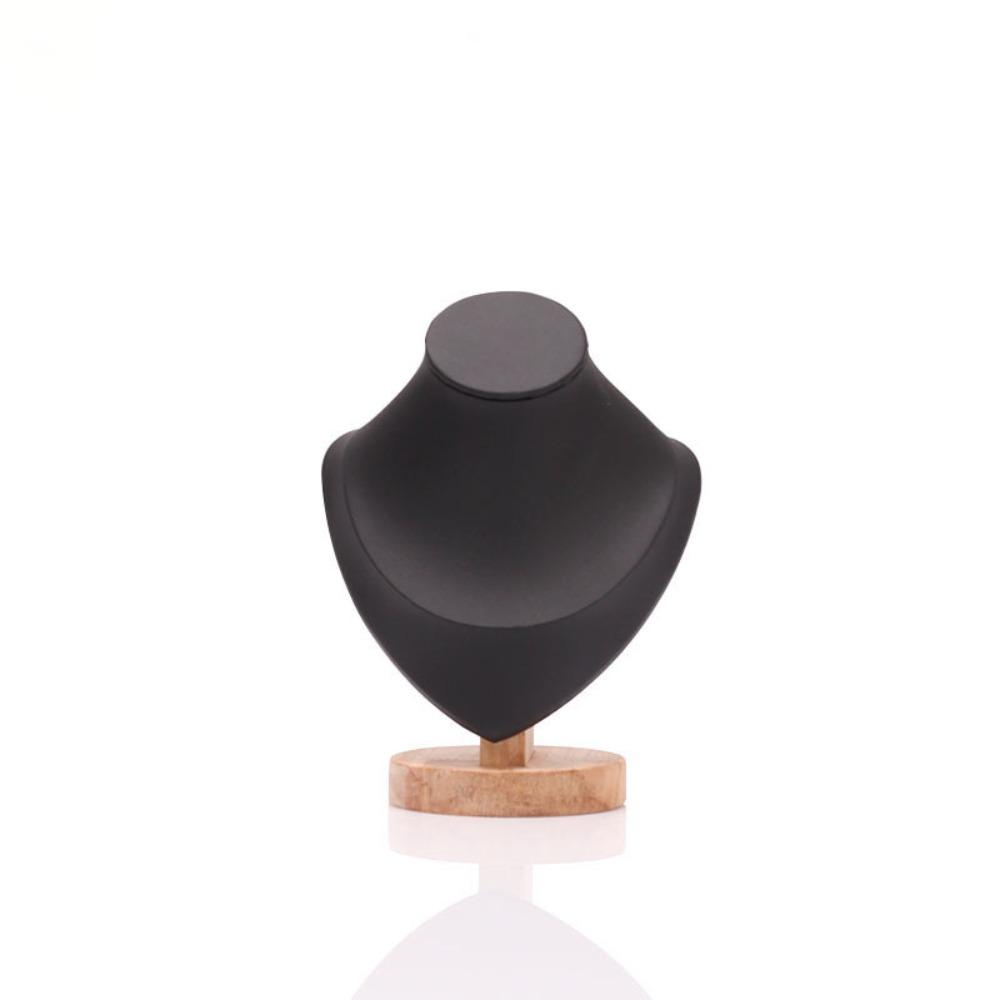 Velvet Jewelry Storage Rack Wooden Neck Display Props High Quality Display Model  Necklace