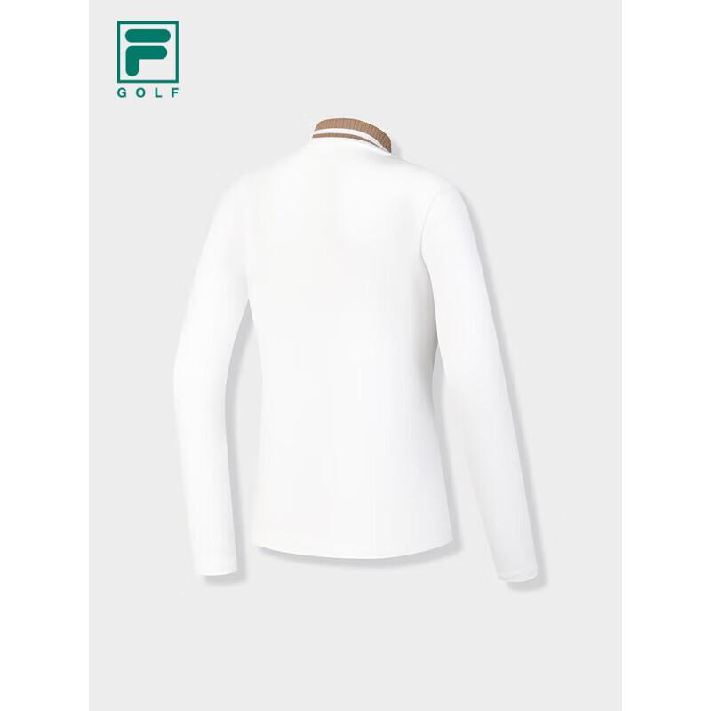 Fila Women's Knitted Long-Sleeve Golf Polo Shirt