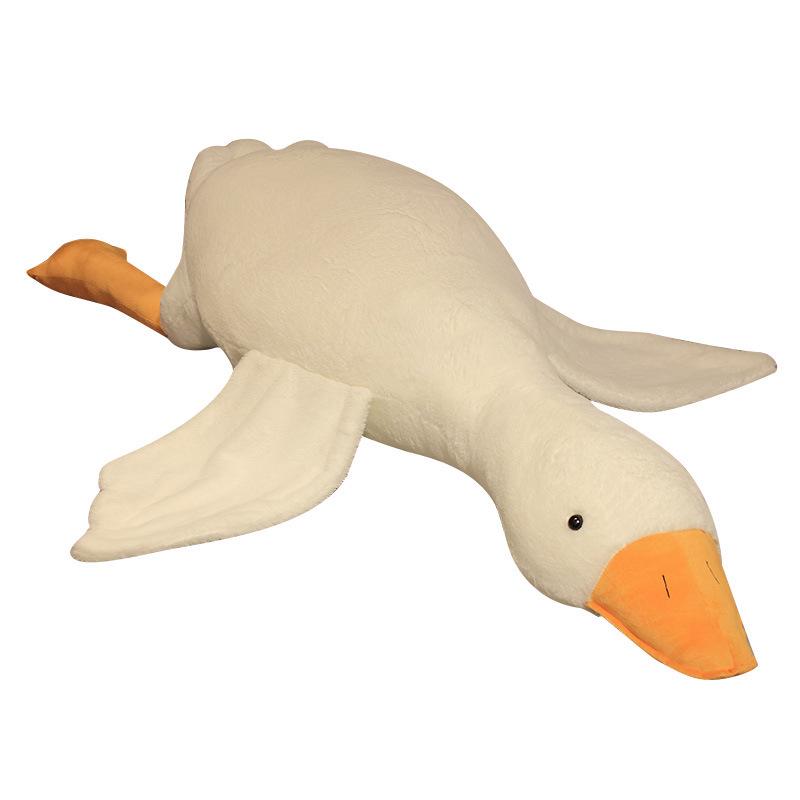 Large White Goose Plush Pillow - Stuffed Toy & Hugging Doll