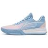 Li Ning Flash 3 Comfortable Cushioning Slip Resistant Abrasion Resistant Low Top Basketball Shoes Men's Blue Pink ABPT083-1
