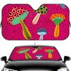 Art K-Kusama Yayoi Sun Visor Car Windshield Sun Visor - Foldable Universal Fit UV Block Heat Insulation Sunshade