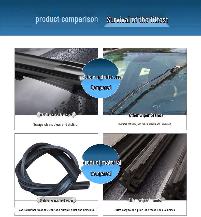 BMW 3 Series Frameless Wiper Blade 320i Original Rubber Strip Upgrade