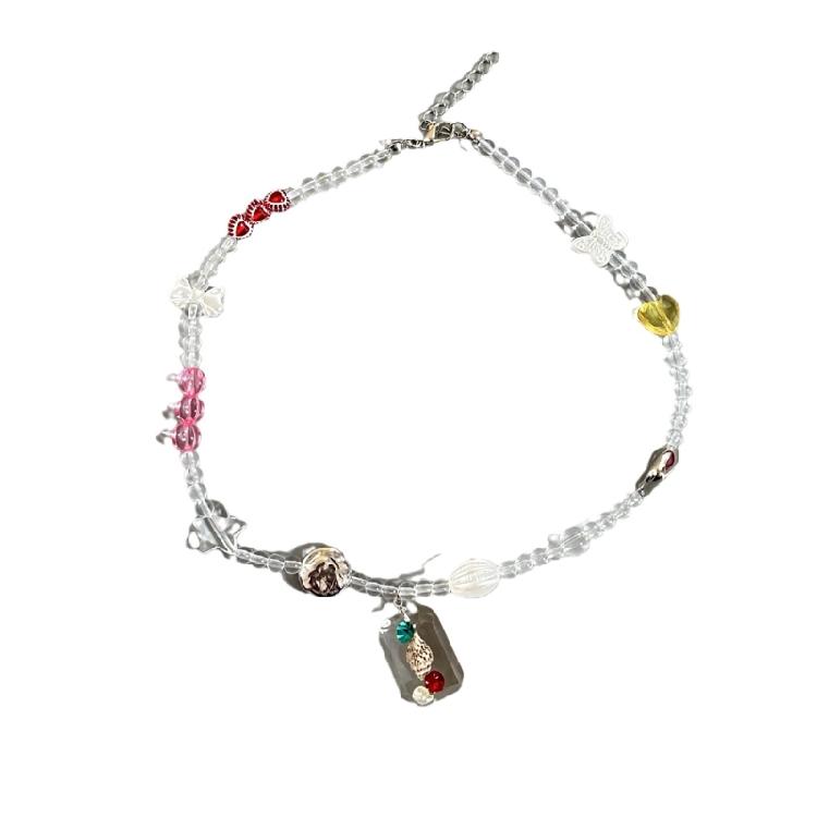 Colorful Resin Conch Pendant Necklace Bohemian Style Beaded Choker Unique Gift 1