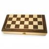 LPG Wooden Folding Chess Checkers Backgammon Set