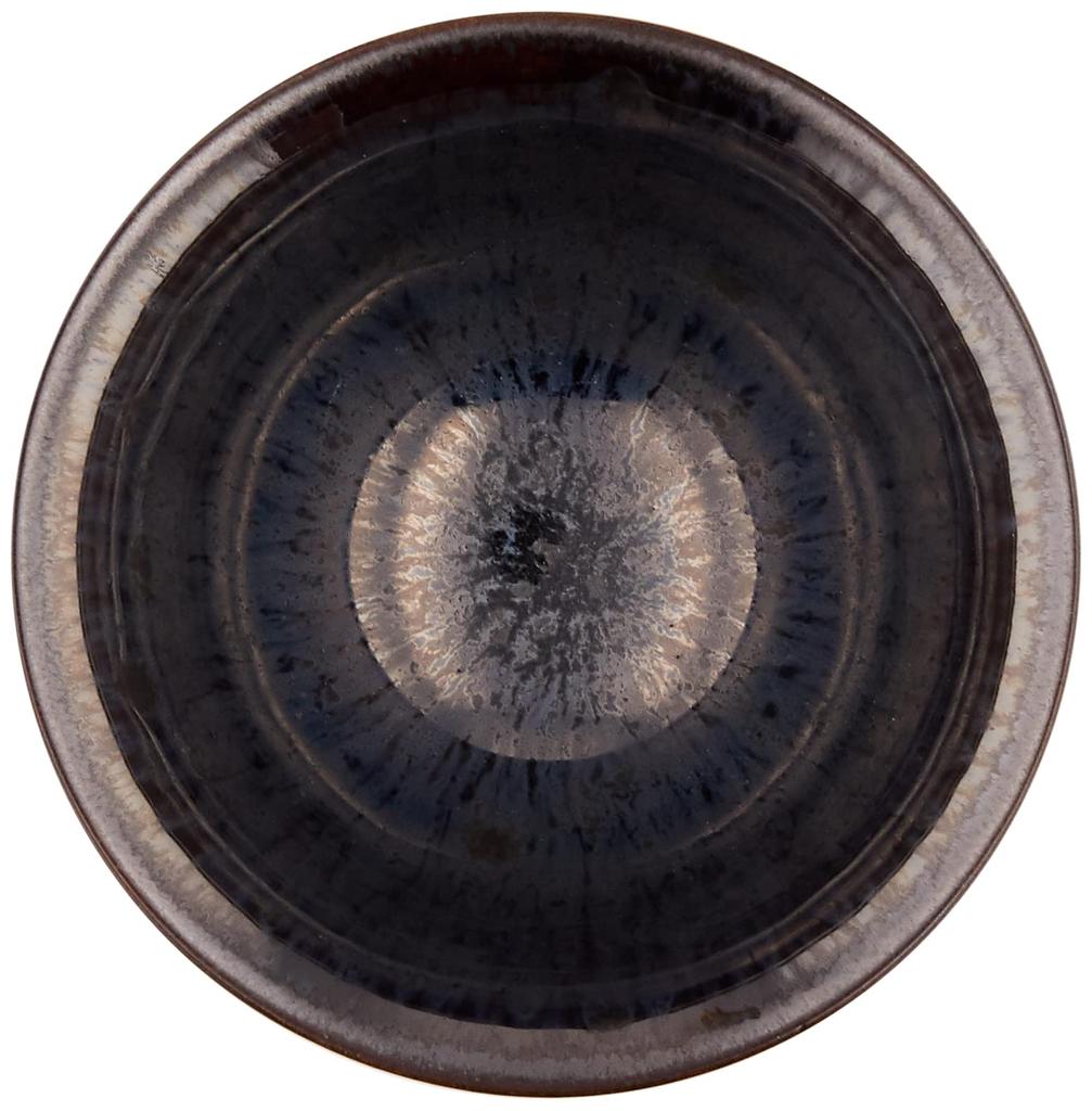 Aito Kyoyaki Kiyomizuyaki Touan Kiln Sake Cup Blue Shining Tenmoku KTA849-06
