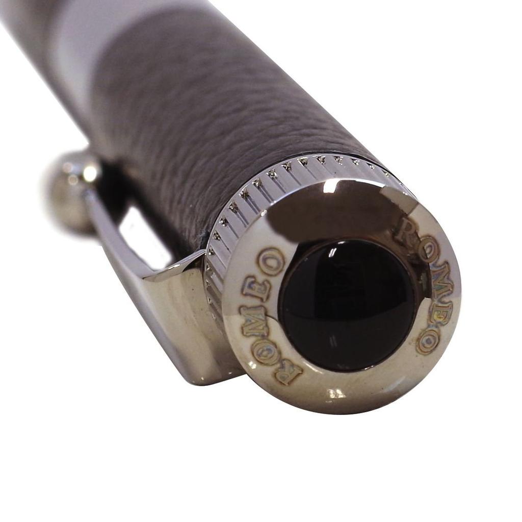 Romeo Ballpoint Genuine Leather R414 No.3 Pen, [Nero]