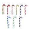 1 Stück PVC aufblasbarer Weihnachtsmann-Stock festlicher aufblasbarer Zuckerstangen-Dekoration bunter Weihnachtsanhänger Schmuck