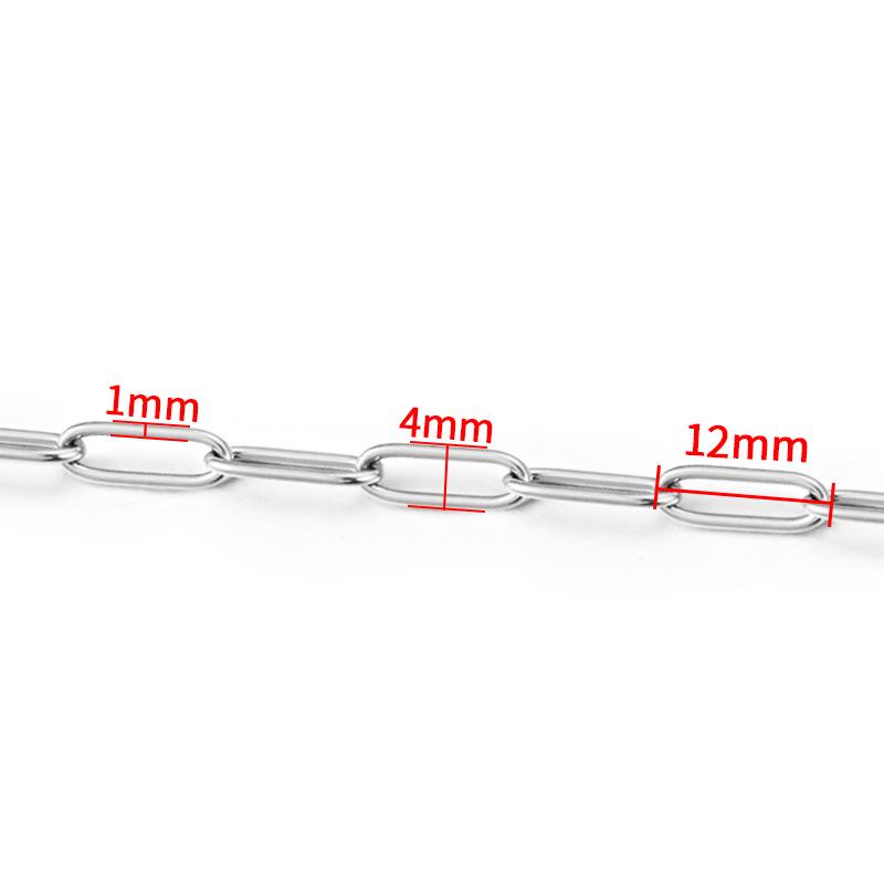 Stainless Steel Oval Link Chain for DIY Jewelry Making: Necklaces & Bracelets