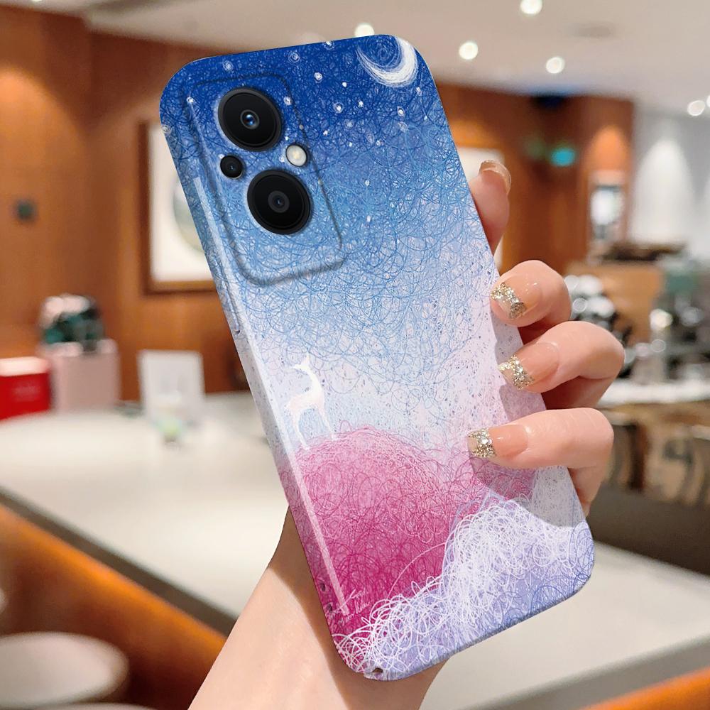 All-inclusive-Film-Telefonhülle, Cartoon-Modedesign, Hartschale, vollständige Abdeckung, stoßfeste Kamera-Schutzhülle für OPPO Realme OnePlus Infinix Tecno