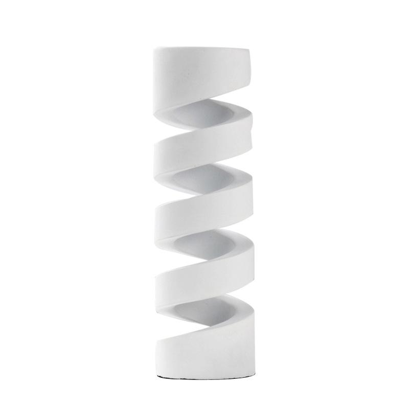 Simple, Light and Luxurious, Creative Art, Geometric Spiral Hollow Cylinder Ornaments, Model House Sales Office, Minimalist Soft Decorations