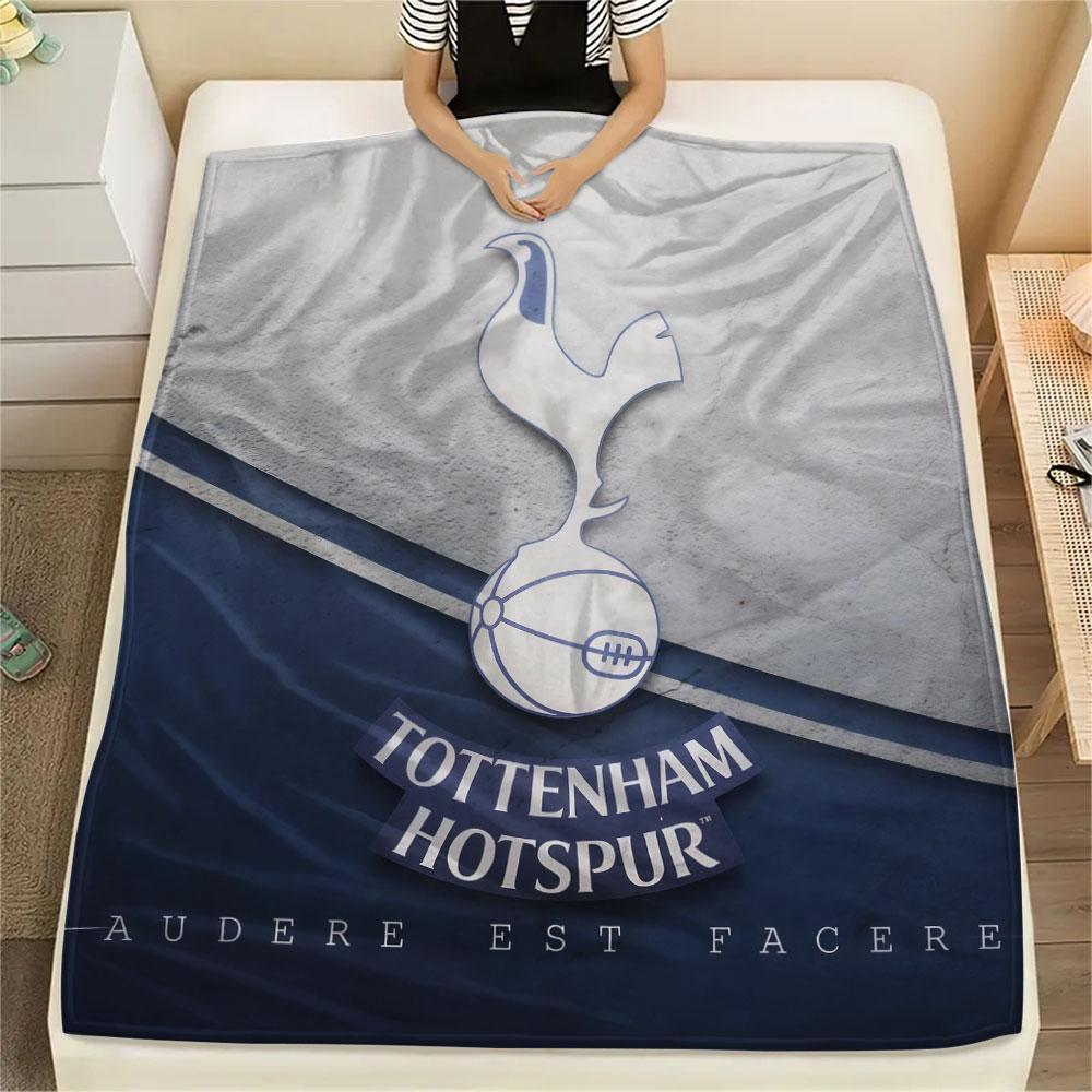 Spurs Aufdruck Flanelldecke, weicher Überwurf für Schlafzimmer Sofa, waschbar, Fanartikel, tolles Geschenk.