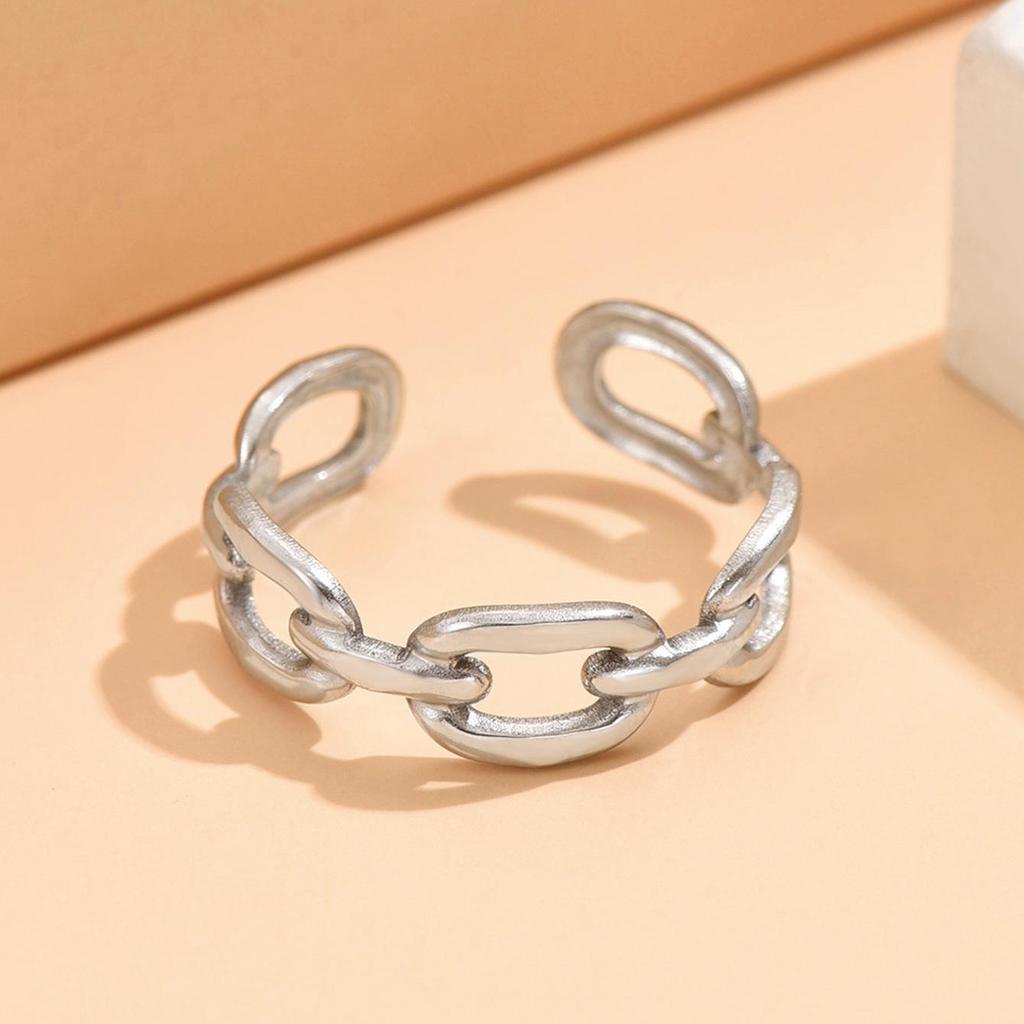 Adjustable Stainless Steel Chain Ring – Personalized & Versatile INS Style