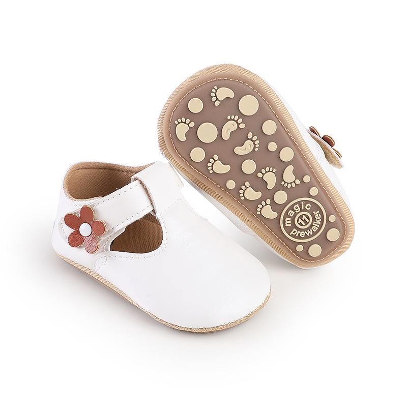 Baby Girl Princess Shoes: Spring & Autumn Indoor Rubber Sole Walker Shoes for Newborns 0-1 Year Old