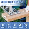 Adjustable Circular Saw Guide Rail Electric Positioning Caliper Stainless Steel Multi-Bearing For Accurate Wood Board Cuts