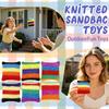 Handmade Knitted Cotton Bean Bag Set for Tossing and Footbag Play Suitable for Indoor Outdoor Use