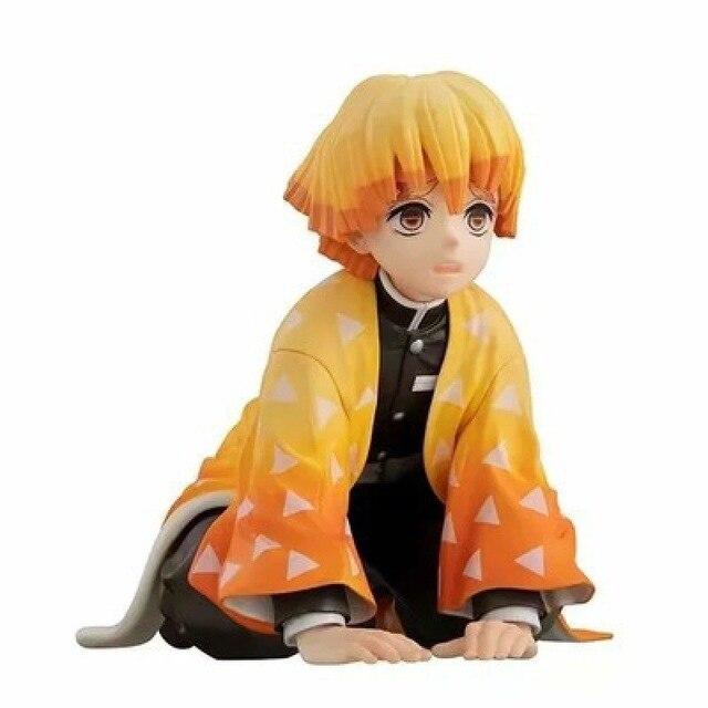 7cm Q Version Anime Demon Slayer Figure Kamado Tanjirou Agatsuma Zenitsu Kamado Nezuko Hashibira Inosuke Pvc Action Figure Toys