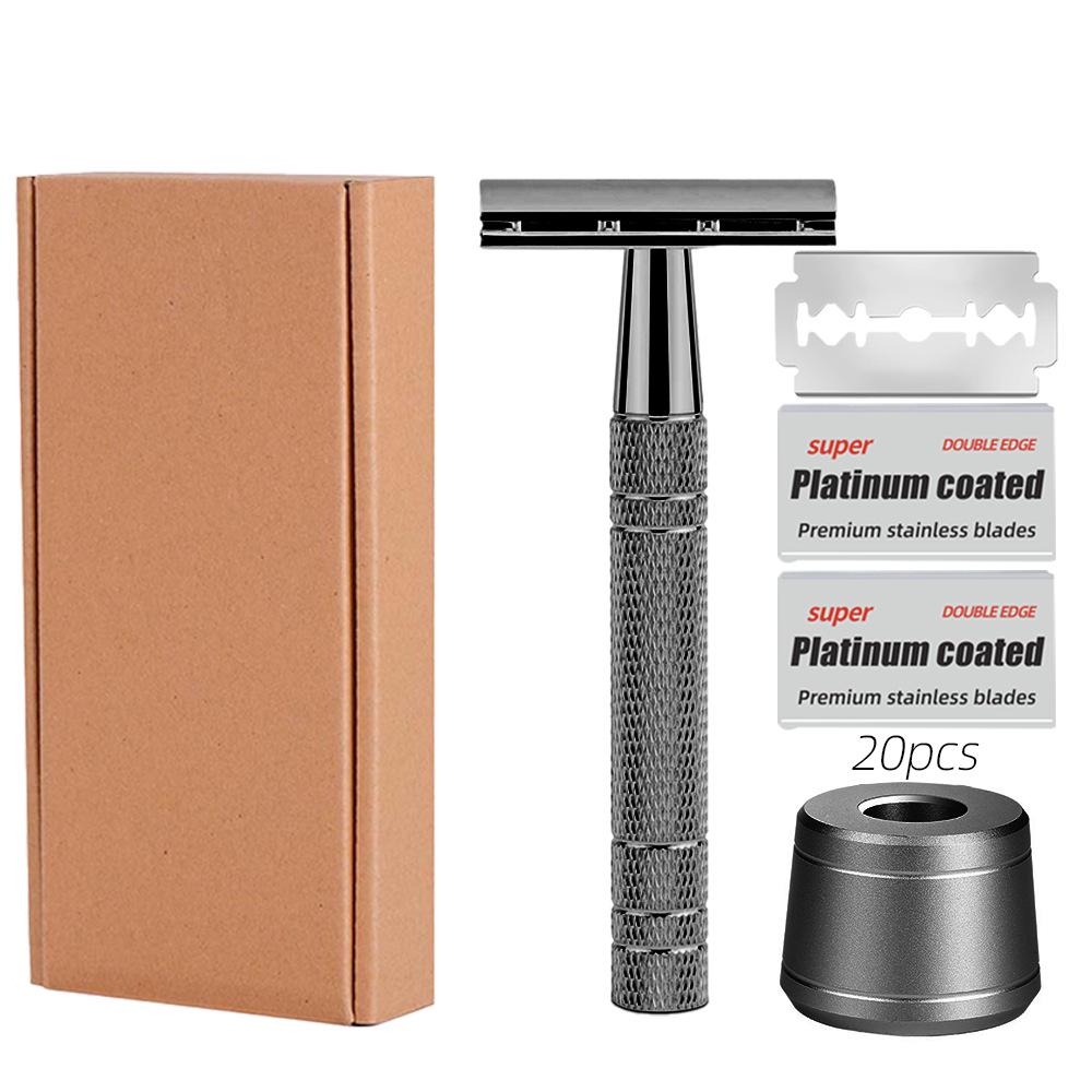 Retro Double-Sided Platinum Manual Shaving Razor