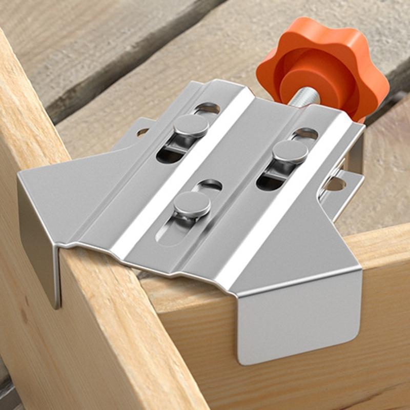 Corner Clamp Stainless Steel Opened Closed Adjustable 90 Degree Right Angle Clamp for Woodworking Right Angle Clamp
