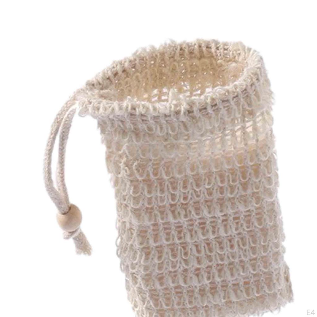 10 Stück Seifensäckchen Sparer Beutel Badezimmer Schäumen und Trocknen Sisal Reise Schnell