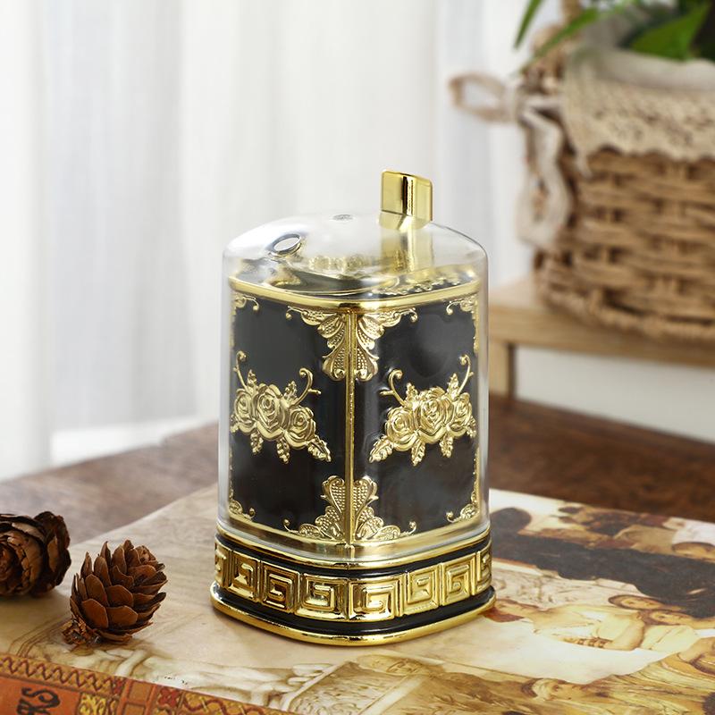Creative retro press type toothpick holder, fashionable toothpick box, luxurious restaurant, hotel, household toothpick holder,