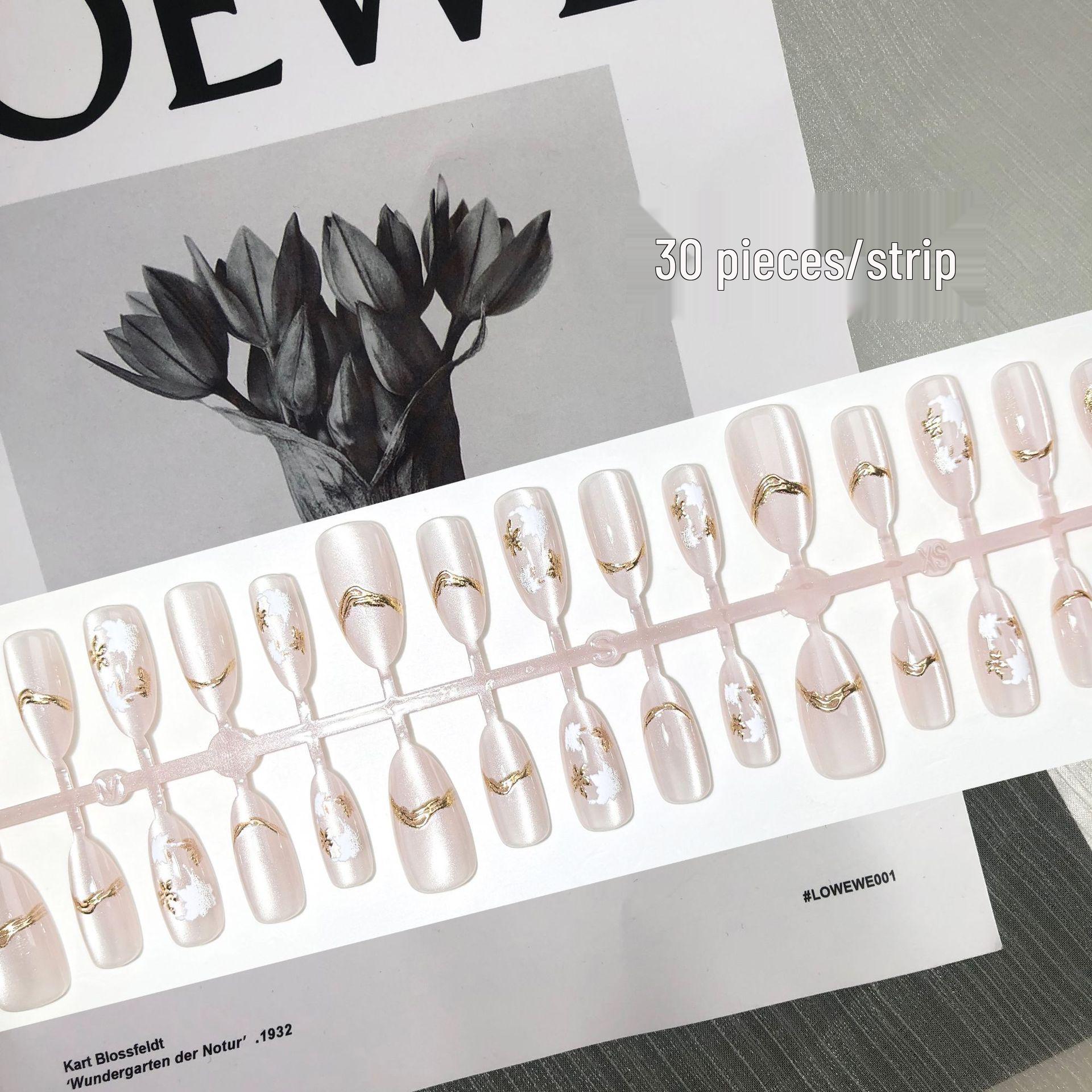 

Водянистый Кошачий Глаз Нежный Темперамент Патчи для Ногтей - Женственный Белый Лунный Свет Атмосфера