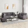 VidaXL Sofa Set with Cushions 3 Pcs, Sofas with Armrests and Backrest, Furniture Set with Footrest 3201395