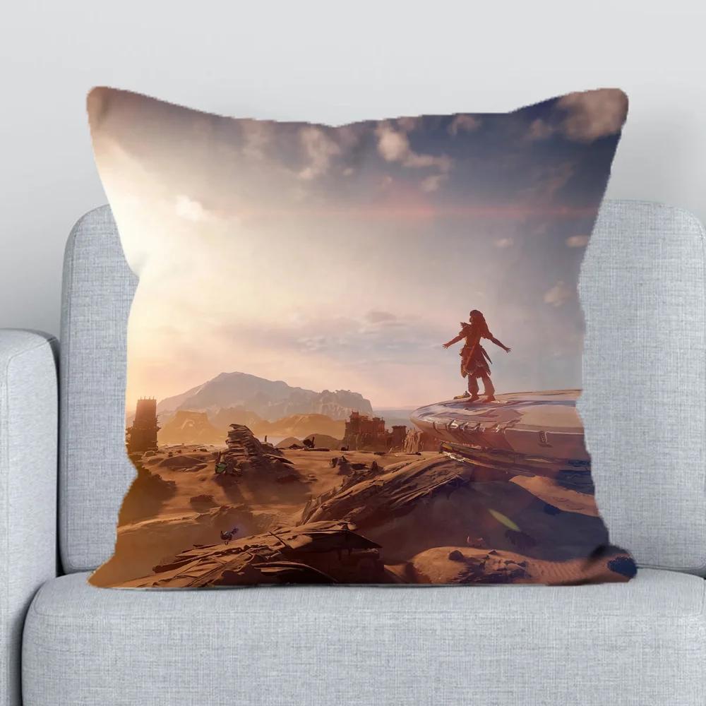 Horizon Short Plush Decorative Pillowcases for Pillows Cushion Cover x Lounge Chairs Pillow Cases for Bed Pillowcase Sofa