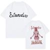 Camiseta Vintage Gráfica para Hombre y Mujer de los 90 Y2k Hip Hop Camisetas Tops Unisex Moda Banda de Rock Estampado Extremoduro Talla EU Ropa