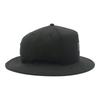 New Era Adventure Hat with Black Patch, Black, M/L, 5-Panel Woven Patch, Black